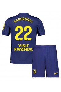 Atletico Madrid Giacomo Raspadori #22 Babytruitje Uit tenue Kind 2025-26 Korte Mouw (+ Korte broeken)